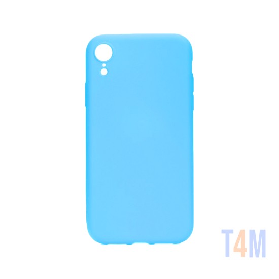 Funda de Silicona con Marco de cámara para Apple iPhone XR Azul